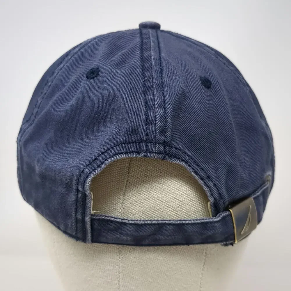 Nautica Slideback Baseball Cap Blue One Size Nautical Signal Flags Cotton Hat